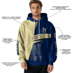 personalized navy midshipmen abstract shape blue hoodie best selling