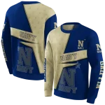 personalized navy midshipmen abstract shape blue hoodie best selling