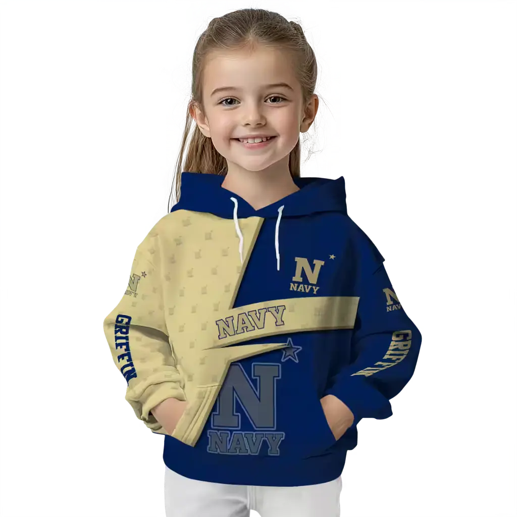 personalized navy midshipmen abstract shape blue hoodie top rated personalized navy midshipmen abstract shape blue hoodie top rated