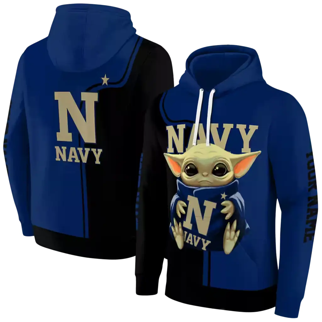 personalized navy midshipmen baby yoda blue black hoodie fashion forward personalized navy midshipmen baby yoda blue black hoodie fashion forward