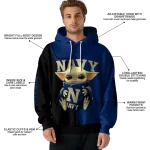 personalized navy midshipmen baby yoda blue black hoodie best selling
