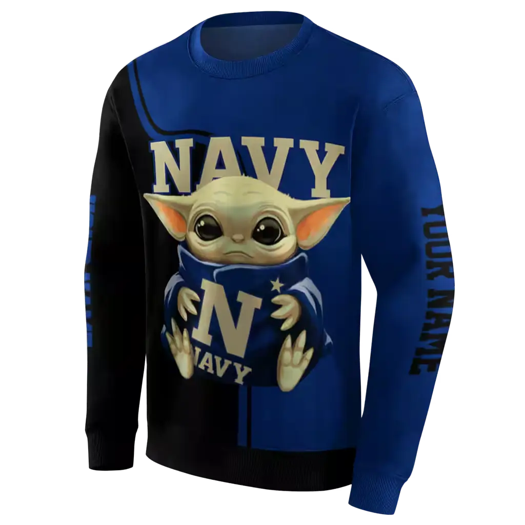personalized navy midshipmen baby yoda blue black hoodie new arrival personalized navy midshipmen baby yoda blue black hoodie new arrival
