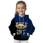 personalized navy midshipmen baby yoda blue black hoodie best selling