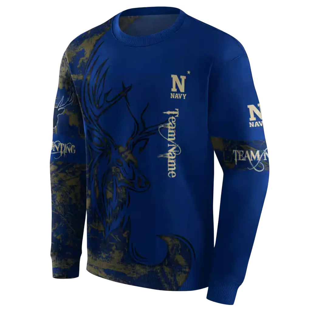 personalized navy midshipmen deer silhouette blue hoodie new arrival personalized navy midshipmen deer silhouette blue hoodie new arrival