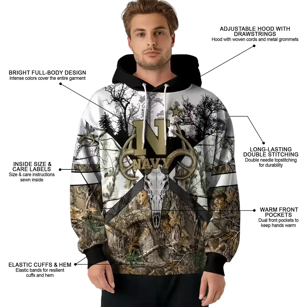 personalized navy midshipmen forest silhouette hoodie latest model personalized navy midshipmen forest silhouette hoodie latest model