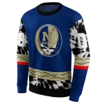 personalized navy midshipmen grateful vibes blue hoodie best selling