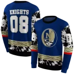 personalized navy midshipmen grateful vibes blue hoodie best selling