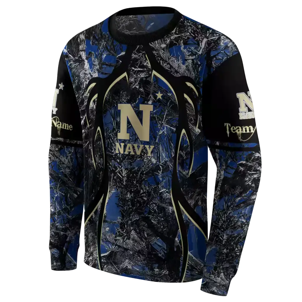 personalized navy midshipmen hunting theme blue black hoodie new arrival personalized navy midshipmen hunting theme blue black hoodie new arrival