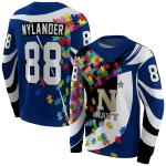 personalized navy midshipmen puzzle pieces blue hoodie best selling