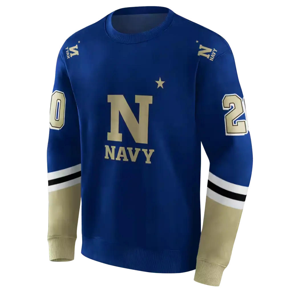 personalized navy midshipmen striped sleeves blue hoodie new arrival personalized navy midshipmen striped sleeves blue hoodie new arrival