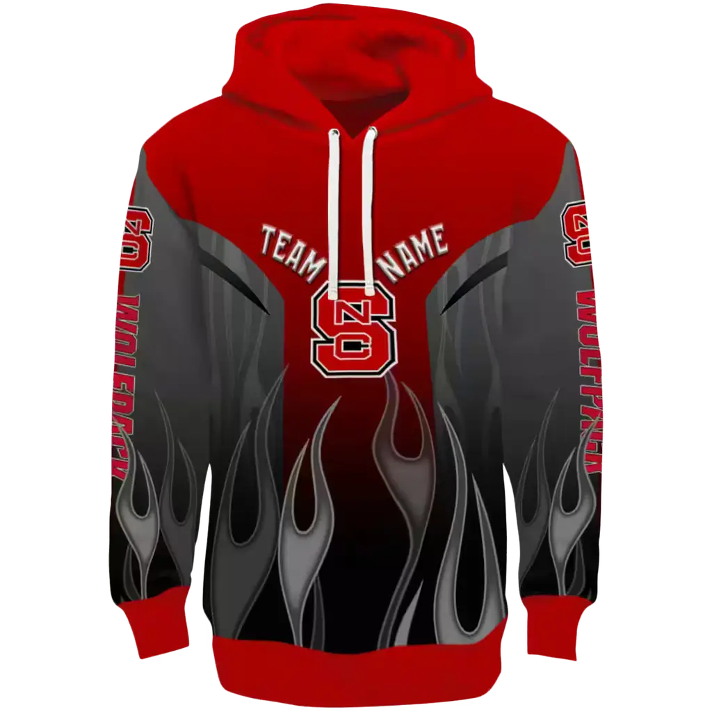 personalized nc state wolfpack flame design red hoodie best selling personalized nc state wolfpack flame design red hoodie best selling
