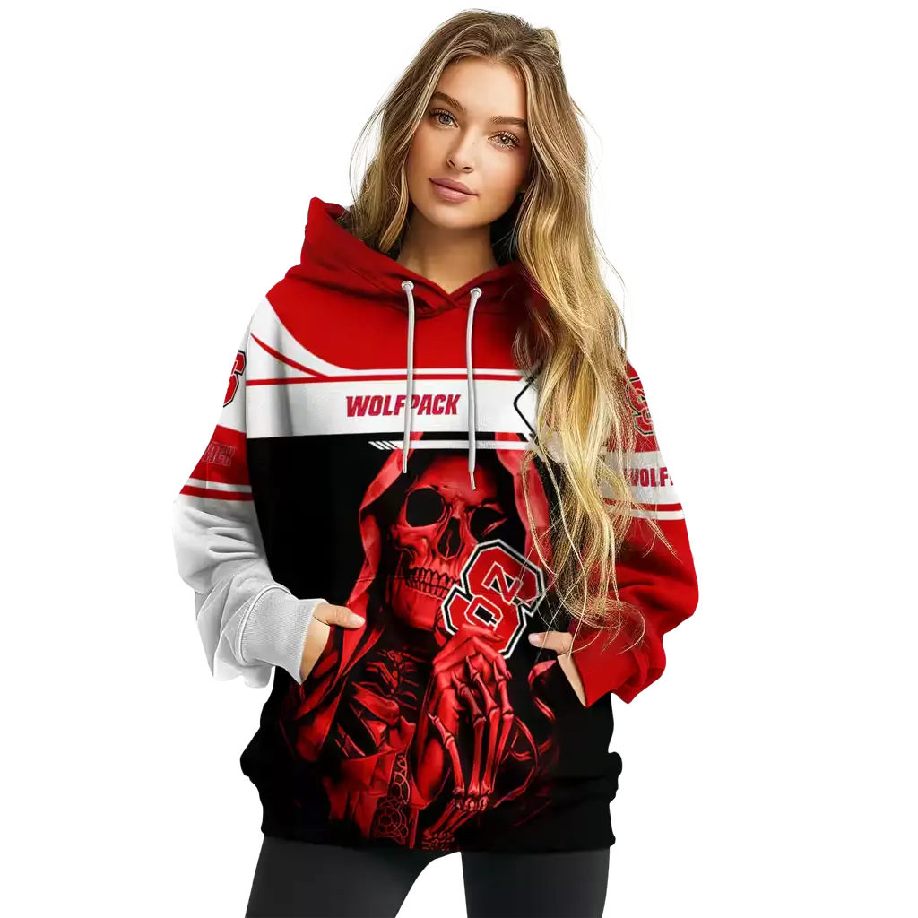 personalized nc state wolfpack grim reaper red black hoodie high quality personalized nc state wolfpack grim reaper red black hoodie high quality