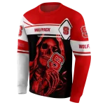 personalized nc state wolfpack grim reaper red black hoodie best selling