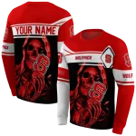 personalized nc state wolfpack grim reaper red black hoodie best selling