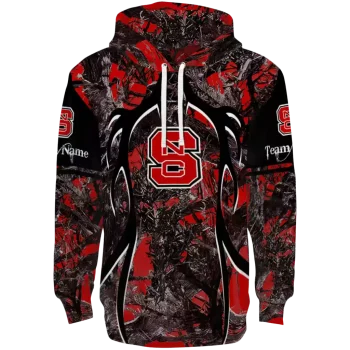 personalized nc state wolfpack hunting theme red black hoodie best selling