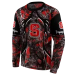 personalized nc state wolfpack hunting theme red black hoodie best selling