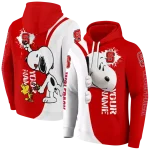 personalized nc state wolfpack peeking snoopy red hoodie best selling