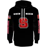 personalized nc state wolfpack punisher skull black hoodie best selling