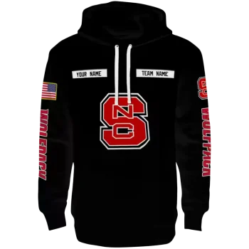 personalized nc state wolfpack punisher skull black hoodie best selling