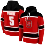 personalized nc state wolfpack striped pattern red hoodie best selling