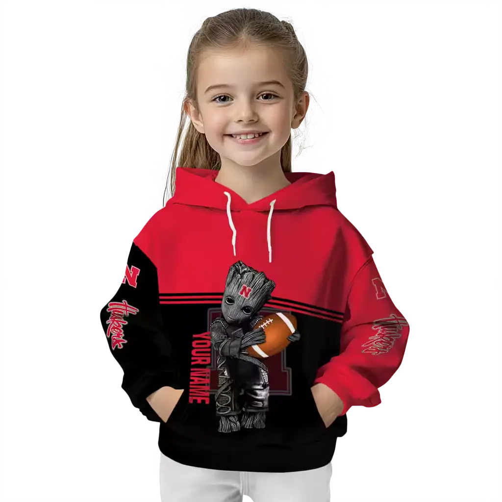personalized nebraska cornhuskers baby groot red black hoodie top rated personalized nebraska cornhuskers baby groot red black hoodie top rated