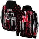 personalized nebraska cornhuskers distressed flag red black hoodie best selling
