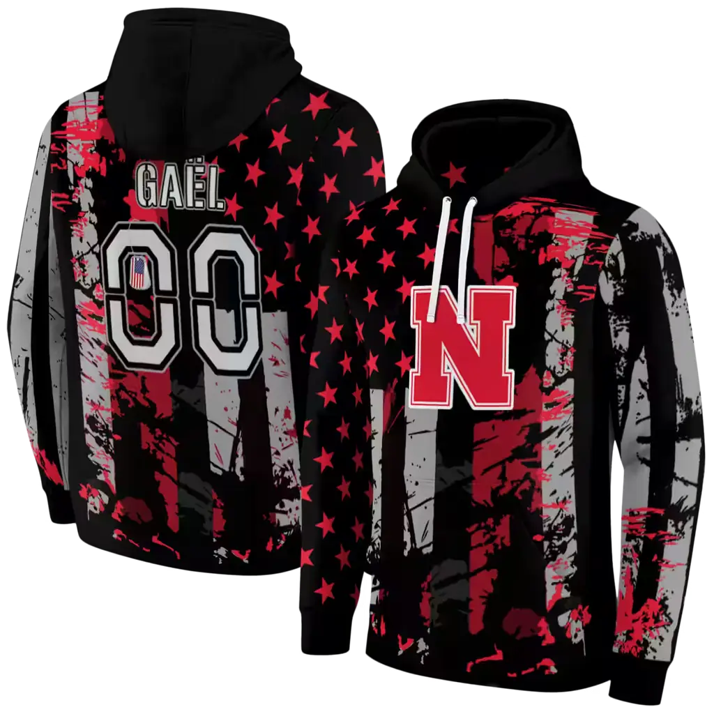 personalized nebraska cornhuskers distressed flag red black hoodie fashion forward personalized nebraska cornhuskers distressed flag red black hoodie fashion forward