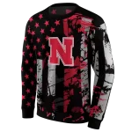 personalized nebraska cornhuskers distressed flag red black hoodie best selling