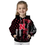 personalized nebraska cornhuskers distressed flag red black hoodie best selling
