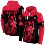 personalized nebraska cornhuskers grim reaper red black hoodie best selling