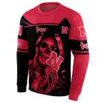 personalized nebraska cornhuskers grim reaper red black hoodie best selling