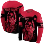 personalized nebraska cornhuskers grim reaper red black hoodie best selling