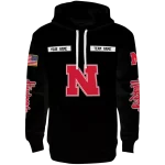 personalized nebraska cornhuskers punisher skull black hoodie best selling