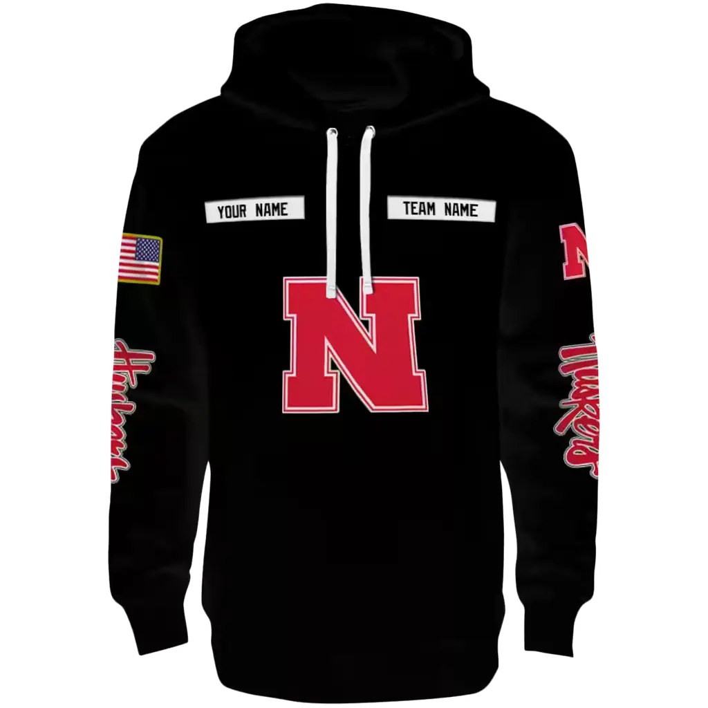 personalized nebraska cornhuskers punisher skull black hoodie best selling personalized nebraska cornhuskers punisher skull black hoodie best selling