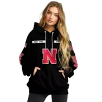 personalized nebraska cornhuskers punisher skull black hoodie best selling