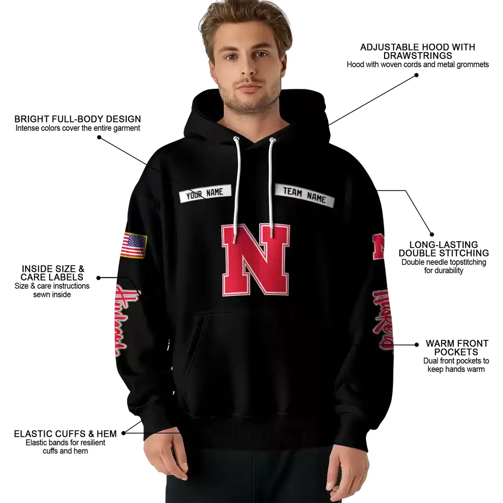 personalized nebraska cornhuskers punisher skull black hoodie latest model personalized nebraska cornhuskers punisher skull black hoodie latest model