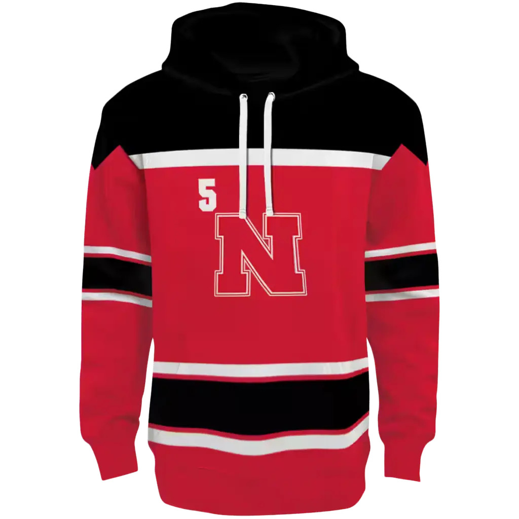 personalized nebraska cornhuskers striped pattern red hoodie best selling personalized nebraska cornhuskers striped pattern red hoodie best selling