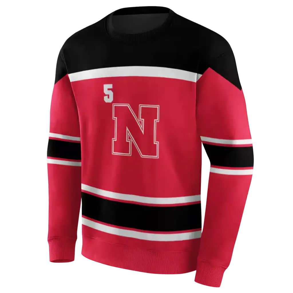 personalized nebraska cornhuskers striped pattern red hoodie new arrival personalized nebraska cornhuskers striped pattern red hoodie new arrival