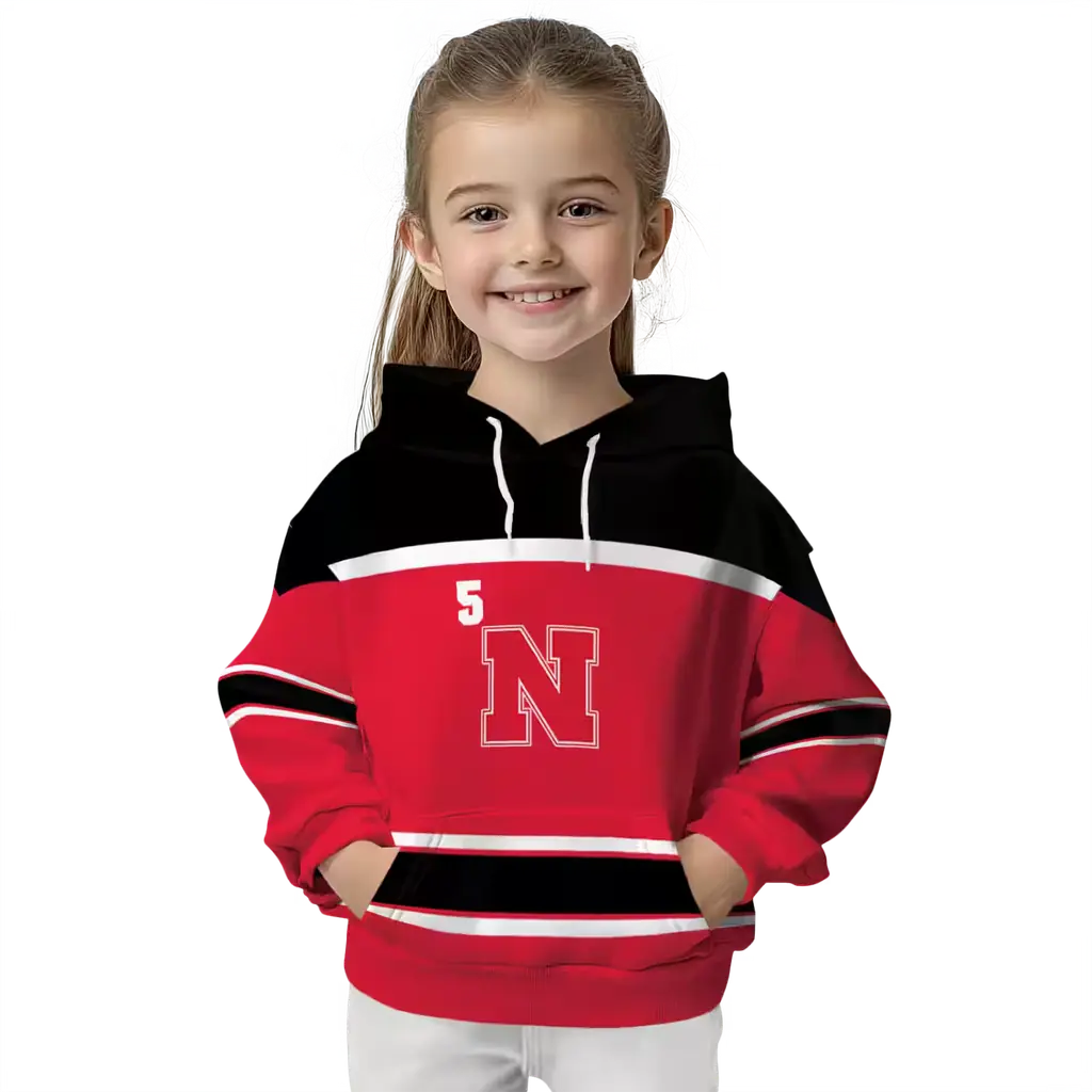 personalized nebraska cornhuskers striped pattern red hoodie top rated personalized nebraska cornhuskers striped pattern red hoodie top rated