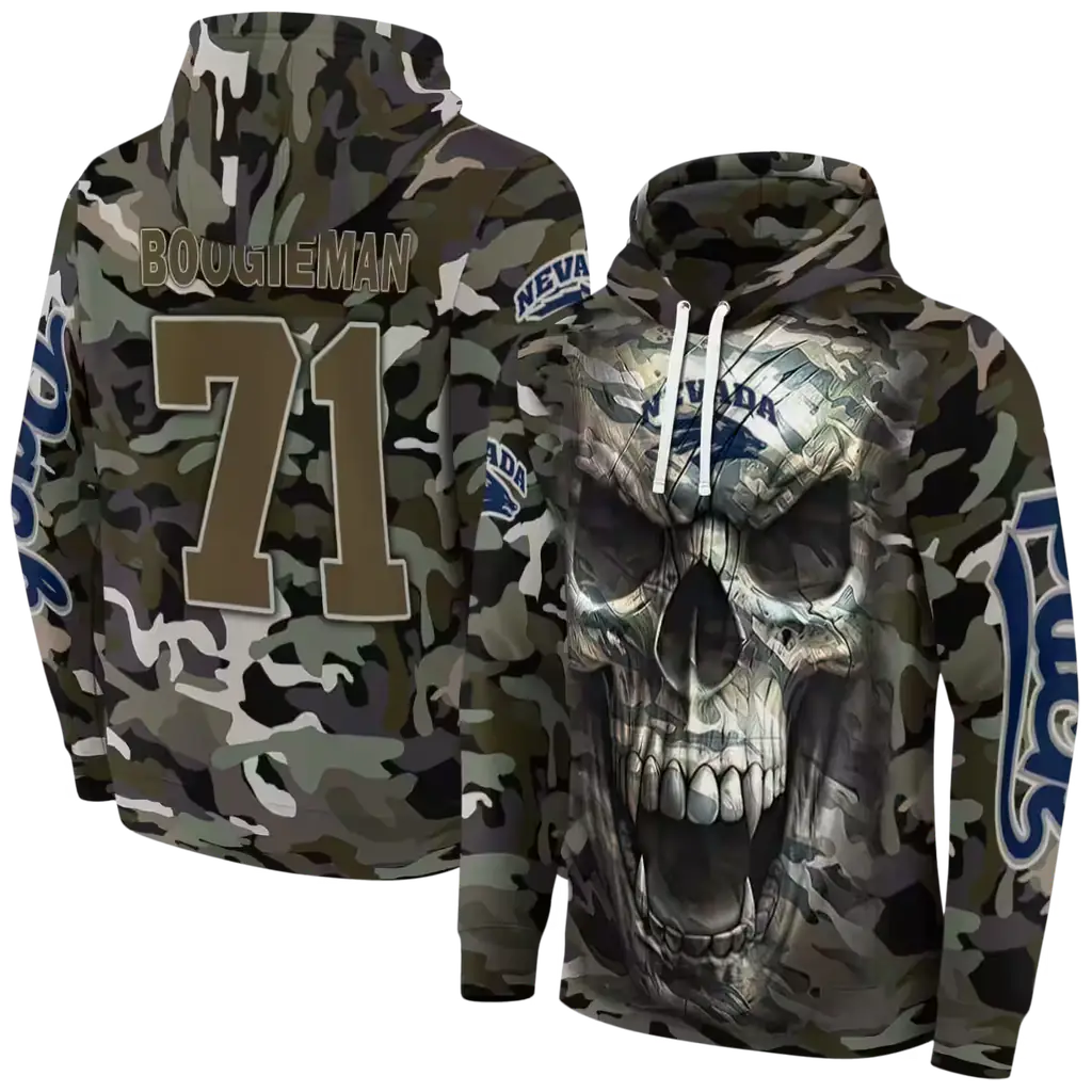 personalized nevada wolf pack camo skull hoodie fashion forward personalized nevada wolf pack camo skull hoodie fashion forward