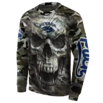 personalized nevada wolf pack camo skull hoodie best selling