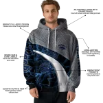 personalized nevada wolf pack hexagonal mesh blue black gray hoodie best selling