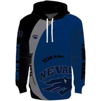 personalized nevada wolf pack minimalist design blue black hoodie best selling