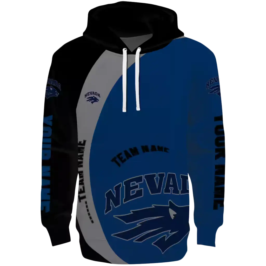 personalized nevada wolf pack minimalist design blue black hoodie best selling personalized nevada wolf pack minimalist design blue black hoodie best selling