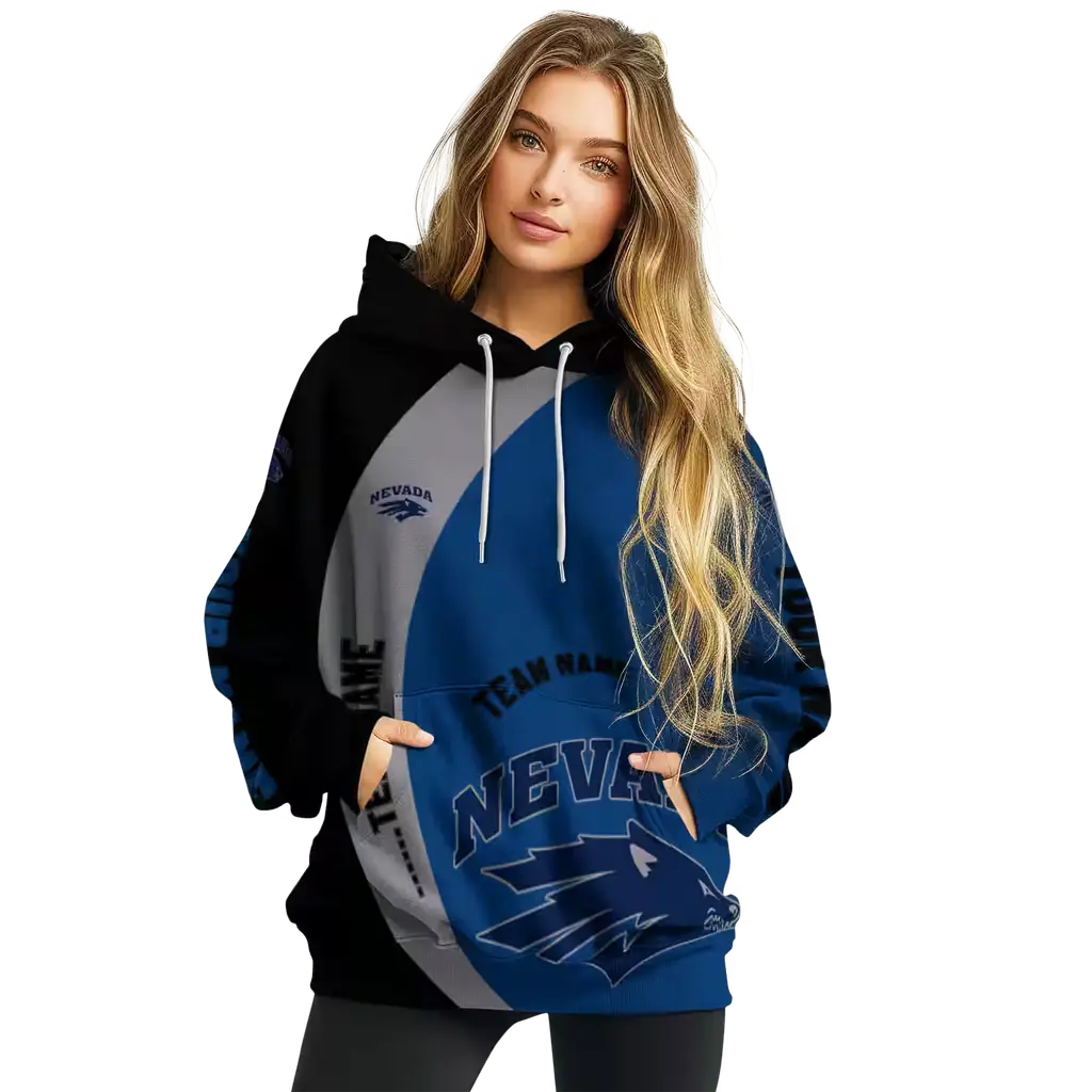 personalized nevada wolf pack minimalist design blue black hoodie high quality personalized nevada wolf pack minimalist design blue black hoodie high quality