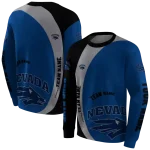 personalized nevada wolf pack minimalist design blue black hoodie best selling