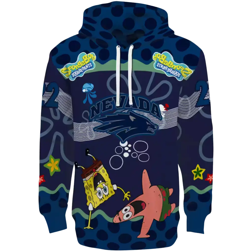 personalized nevada wolf pack spongebob patrick star blue navy hoodie best selling personalized nevada wolf pack spongebob patrick star blue navy hoodie best selling