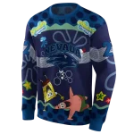 personalized nevada wolf pack spongebob patrick star blue navy hoodie best selling