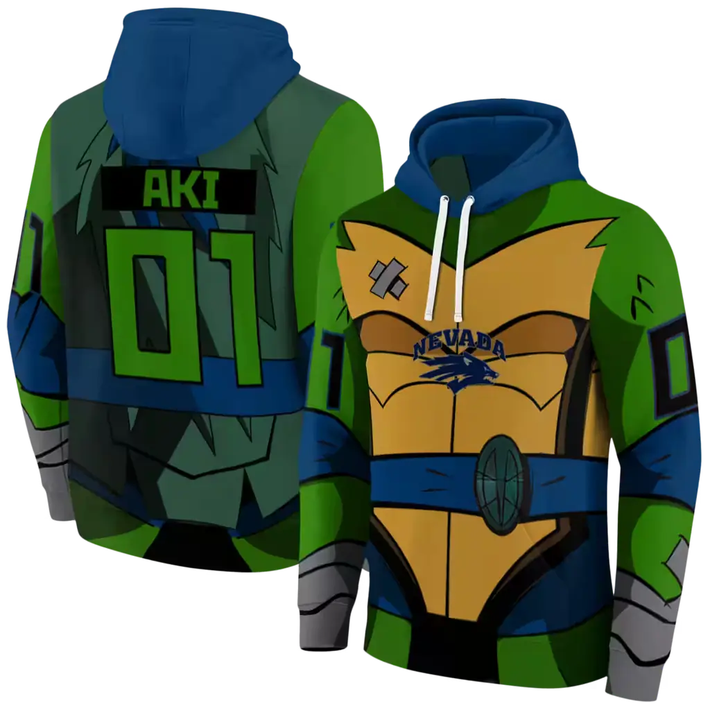 personalized nevada wolf pack superhero armor blue green hoodie fashion forward personalized nevada wolf pack superhero armor blue green hoodie fashion forward