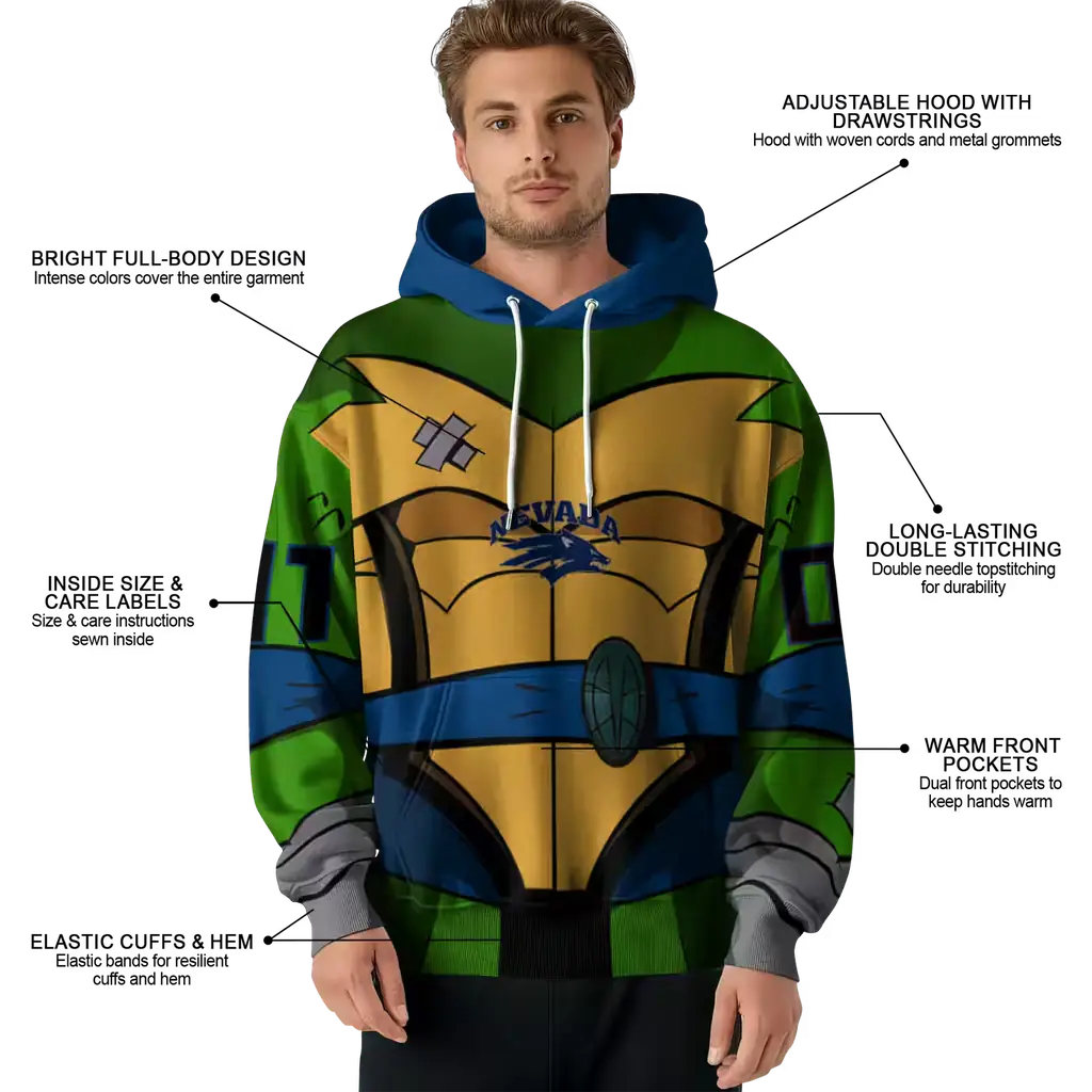 personalized nevada wolf pack superhero armor blue green hoodie latest model personalized nevada wolf pack superhero armor blue green hoodie latest model